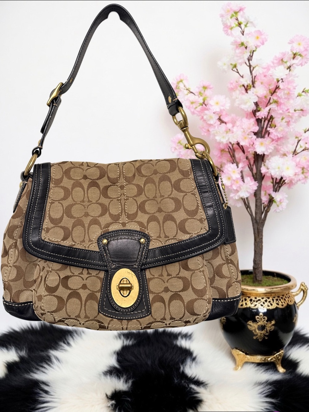 COACH LEGACY SIGNATURE ALI SHOULDER BAG